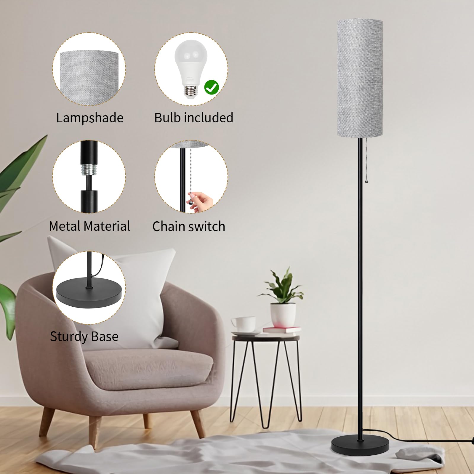 Ldeco minimalist lamp fits tight corners and small spaces