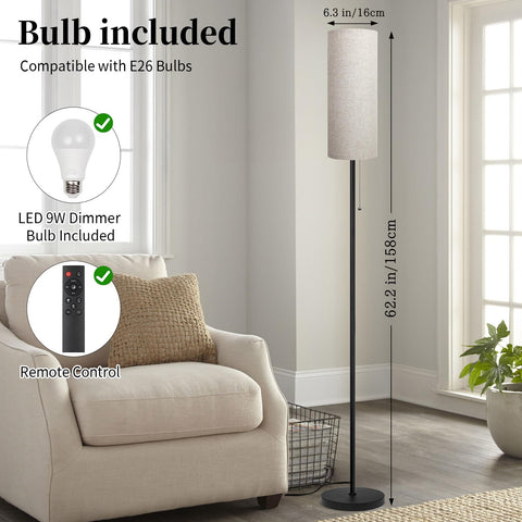 Ldeco floor lamp space-saving design fits tight corners and under sofas