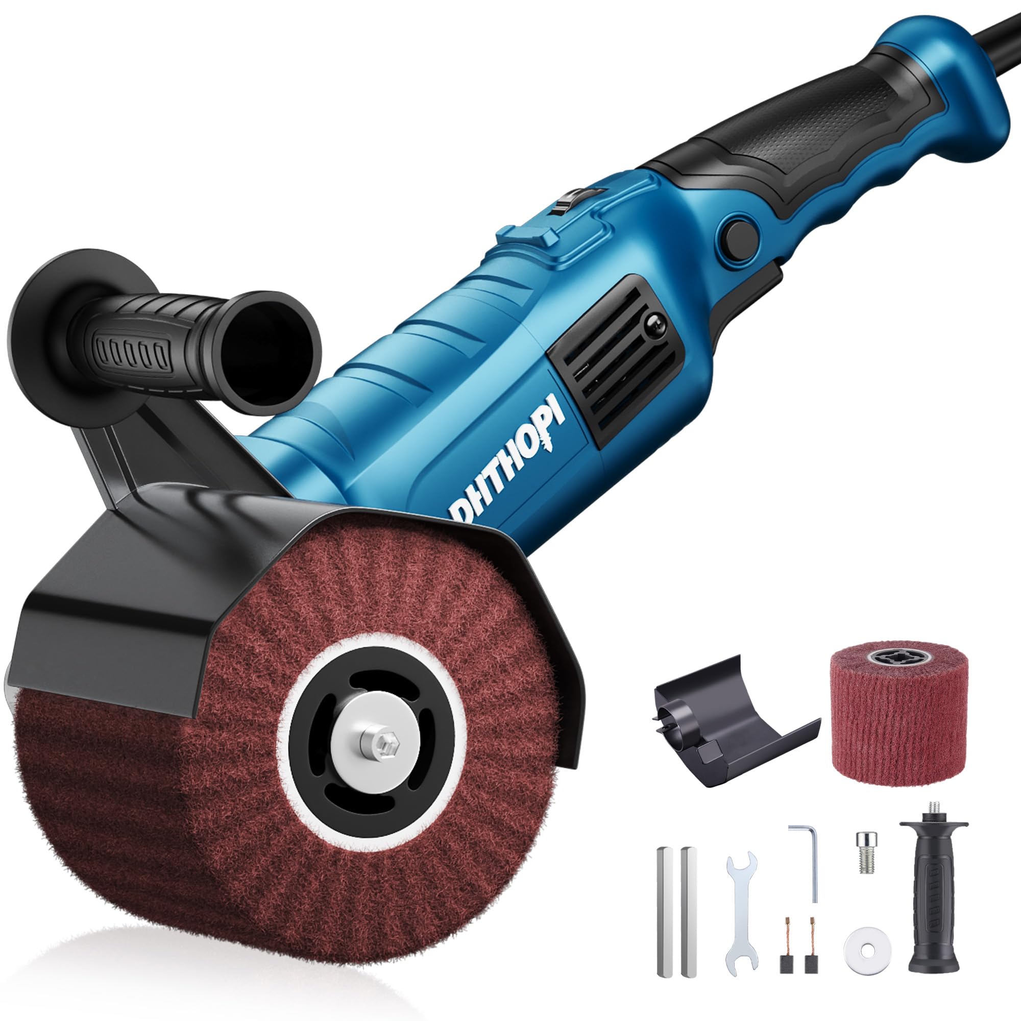 LDHTHOPI burnishing machine front view with ergonomic handle for stable polishing.