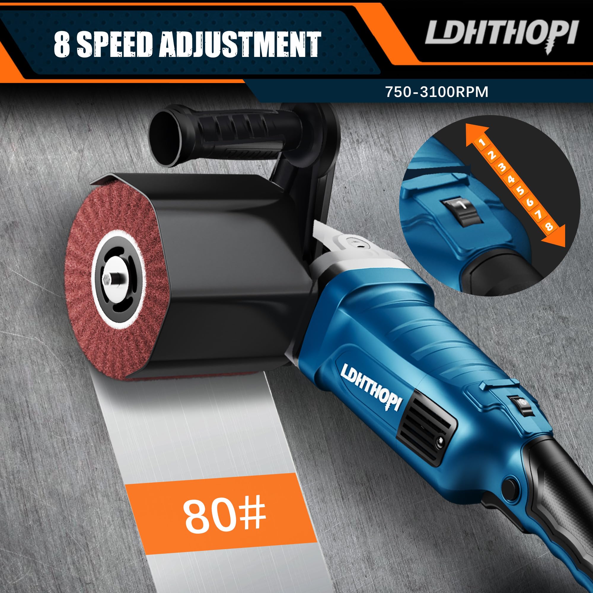 LDHTHOPI polishing wheel 4x4-7 inch demonstrates versatility for different materials