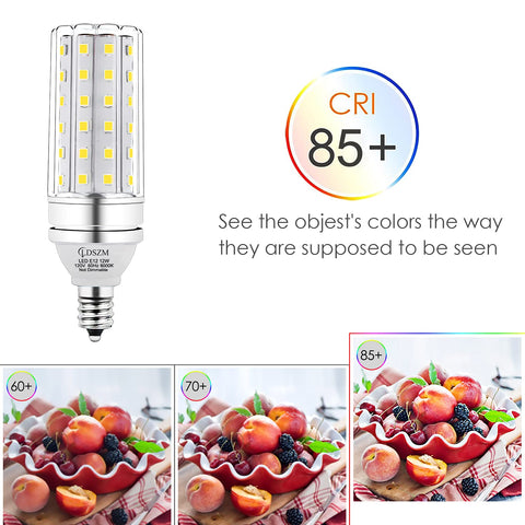 LDSZM pack of 3 E12 LED corn bulbs for easy replacement.
