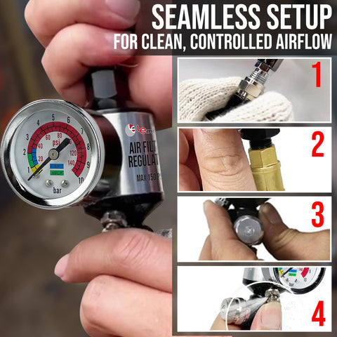 Push-button drain in action for quick moisture release