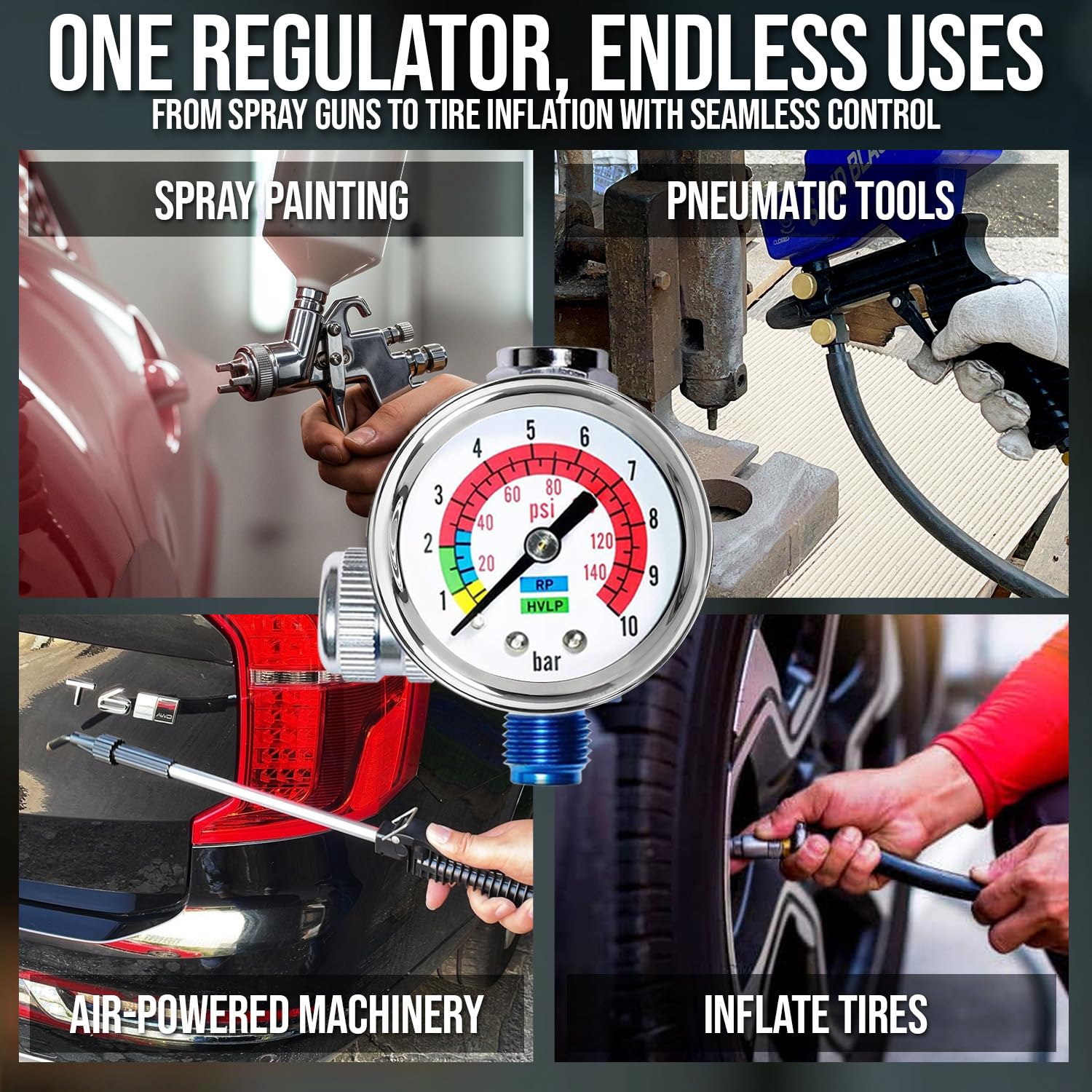 Easy knob adjustment on LE LEMATEC regulator for on-the-fly flow changes