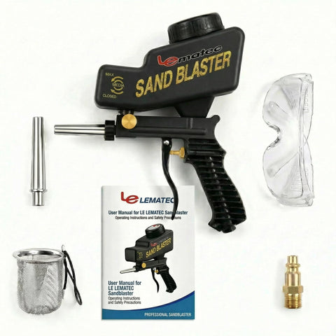 LE LEMATEC sandblaster steel nozzle durability highlights lasting abrasive use