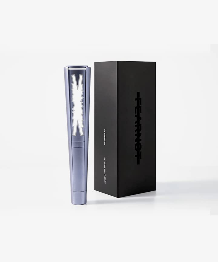 LE SSERAFIM Official Light Stick packaged for display and gifting