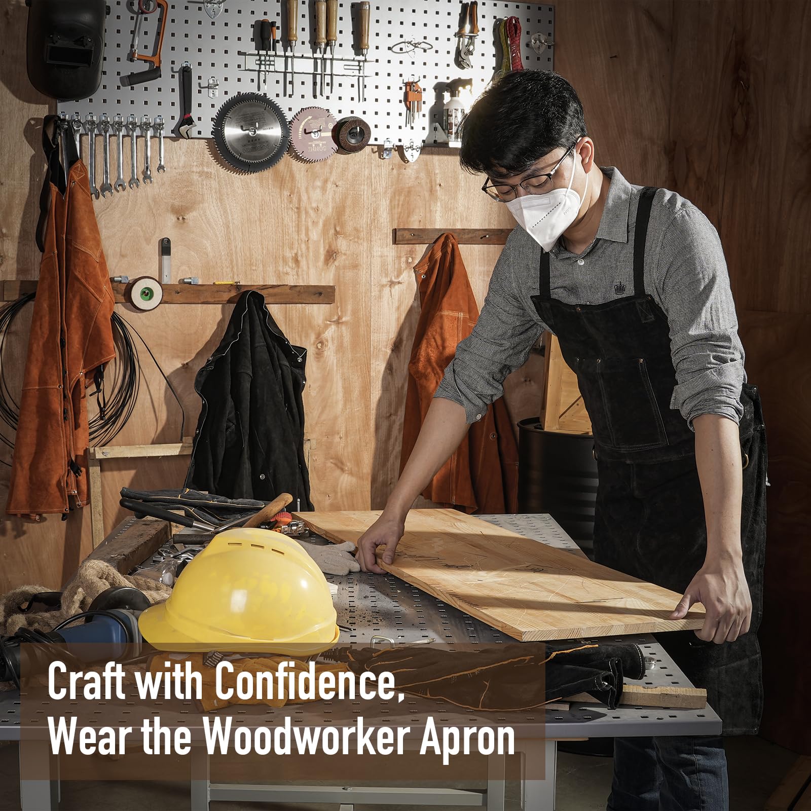 LeaSeek apron ideal for barbecue use with protective coverage.