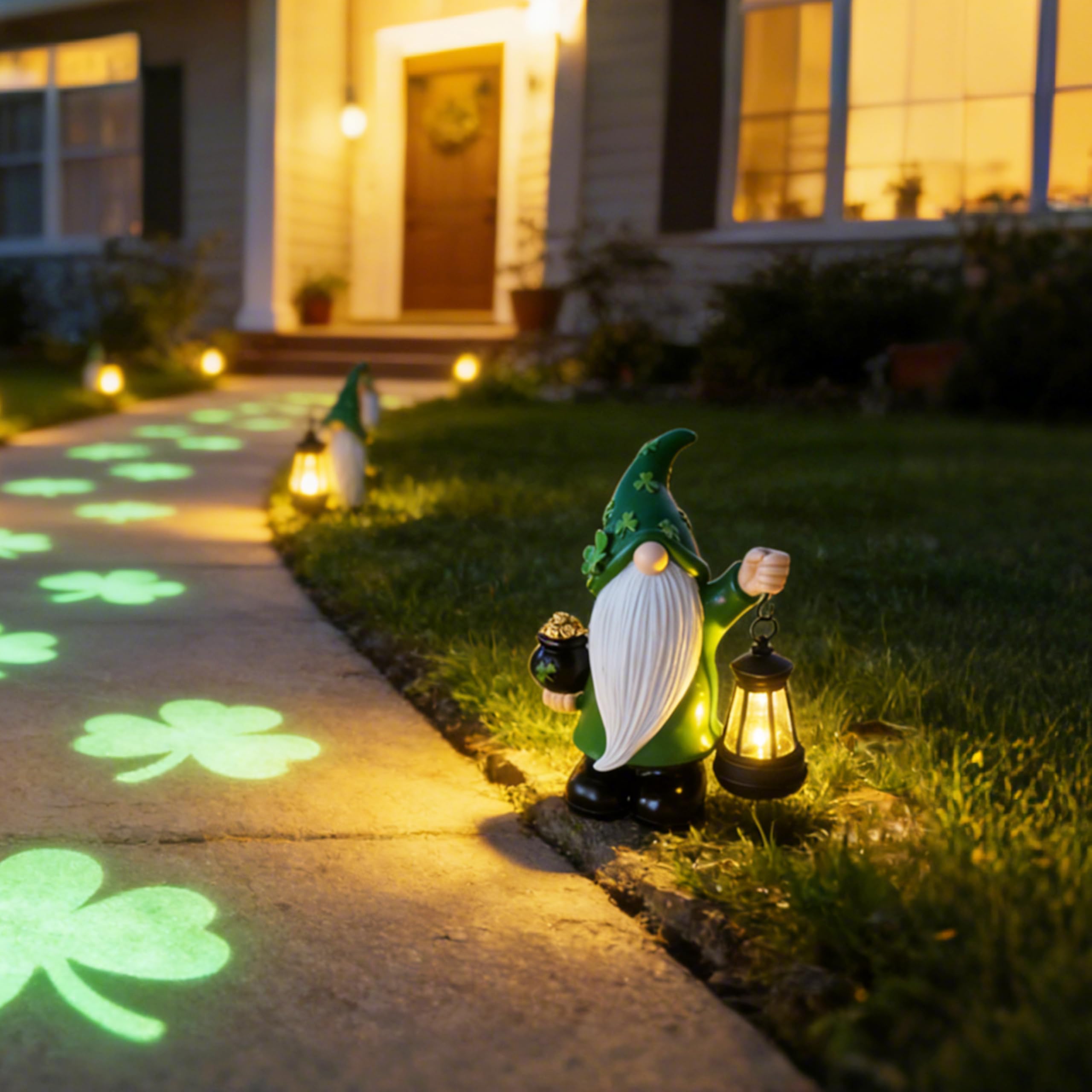 LEAESMHR Outdoor decor enhances porch or garden path with whimsy