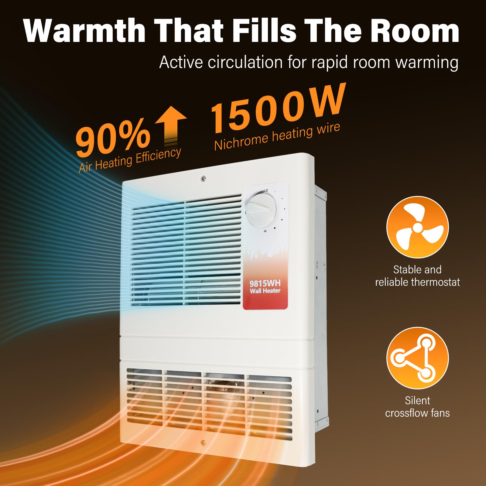 Leafinnerin 9815WH copper motor delivering quiet operation