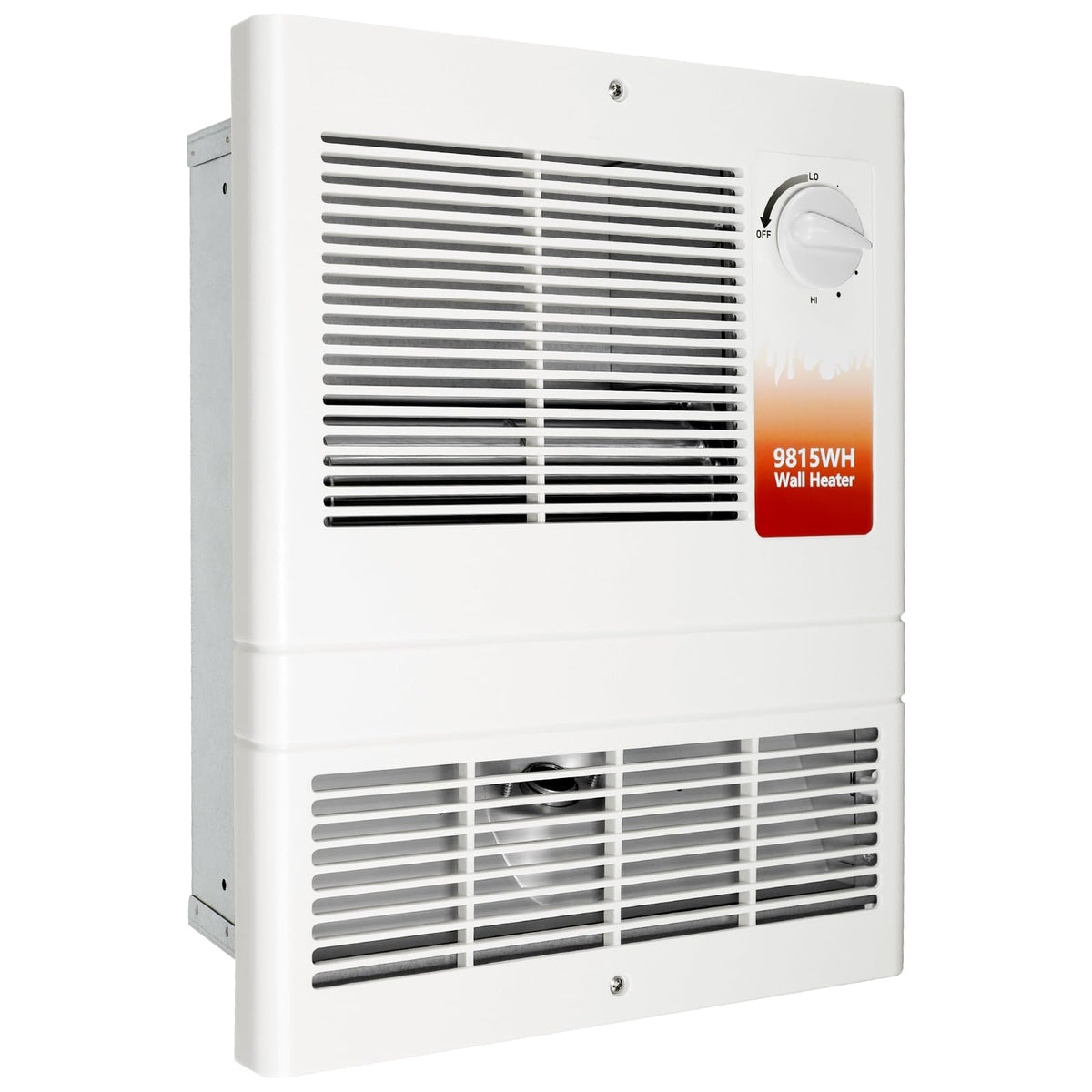 Leafinnerin 9815WH front view wall heater showing even heat distribution