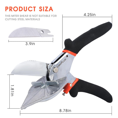 LeafLux Miter Shears ergonomic handle for comfortable use