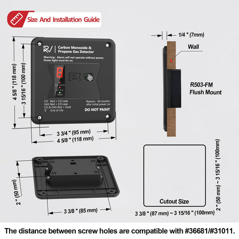 Leakbee R503 emits a 100dB alarm for quick audible warning