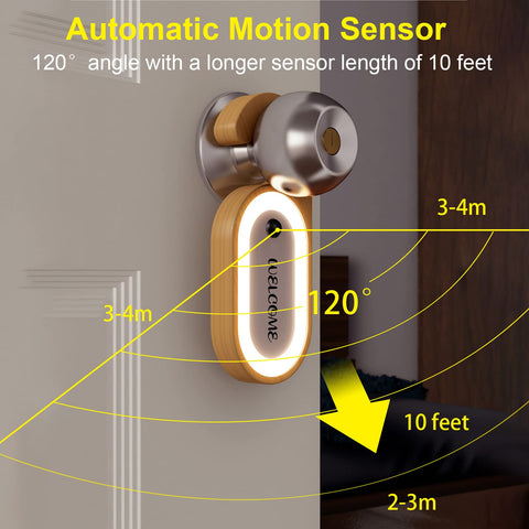 Leapair PIR sensor activates the night light in dark entryways.