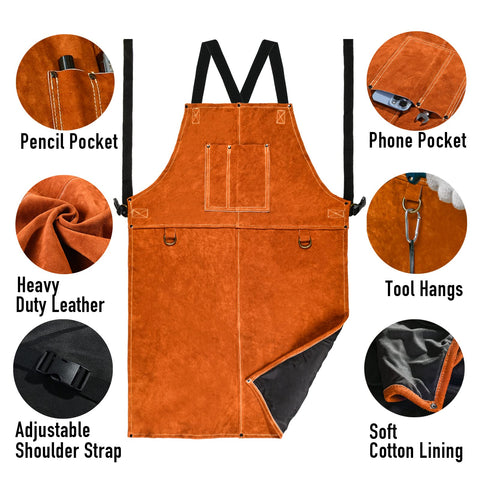 Close-up of LeaSeek heavy-duty split cowhide leather for durability