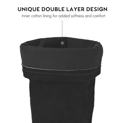 LeaSeek welding sleeve extended forearm coverage protects against sparks.
