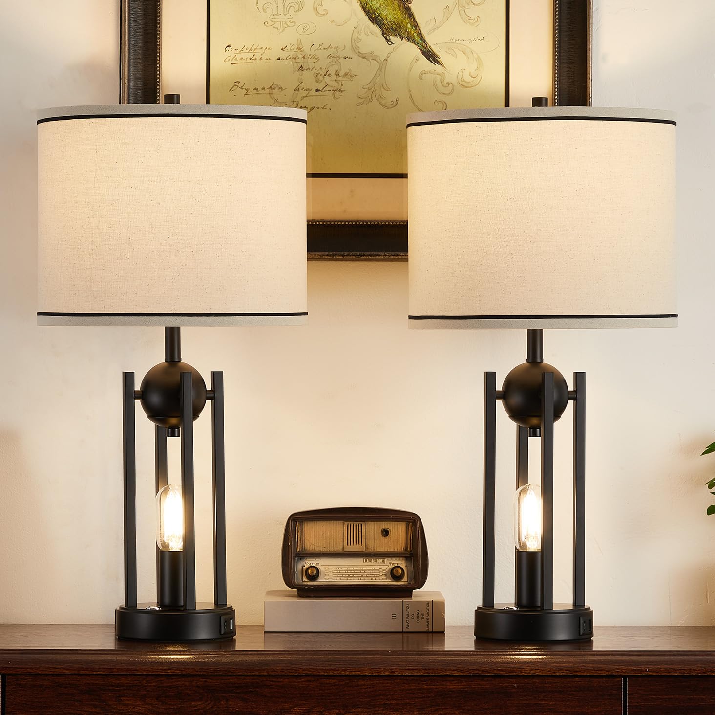 Leasgy bedside lamps are tool-free to assemble.