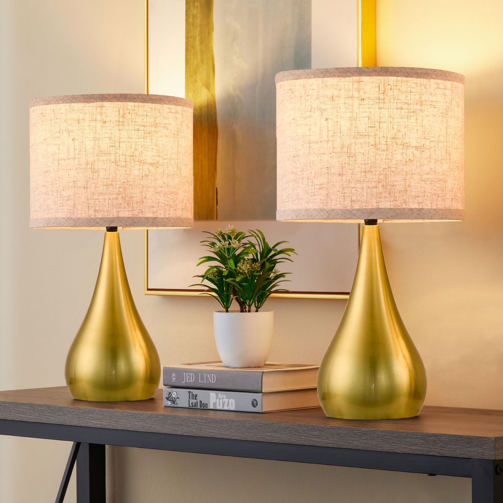 Leasgy three-way dimmable touch-control for adjustable brightness.