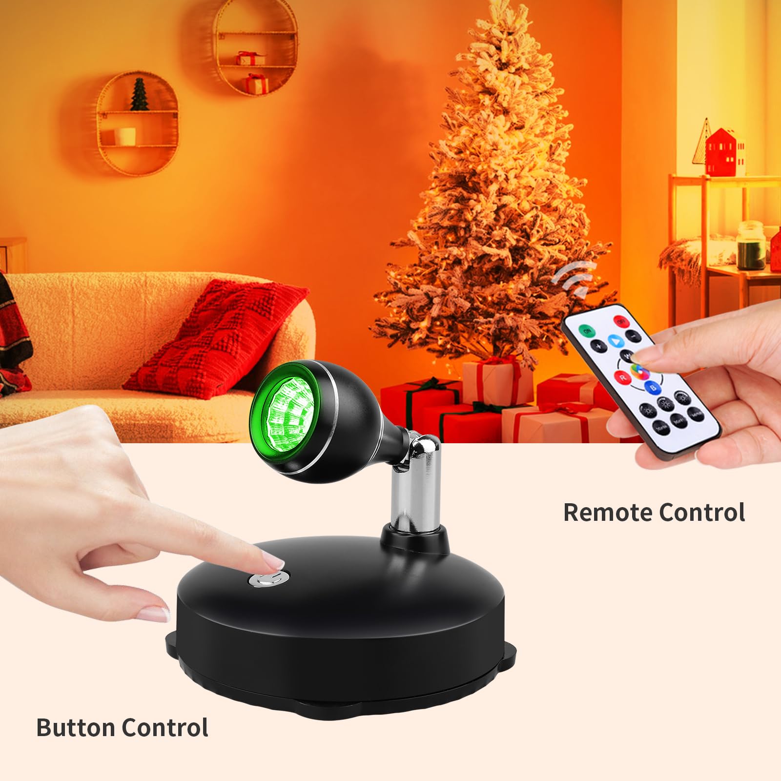 LEASTYLE Wireless Spotlight offers dimmable brightness for ambience and focus.