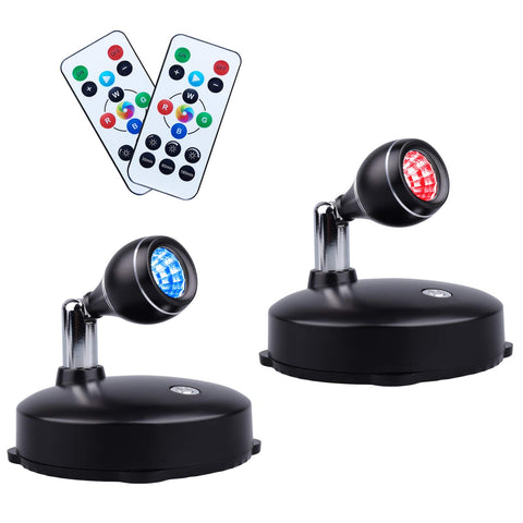 LEASTYLE wireless spotlight on wall art delivering cordless illumination for vivid display