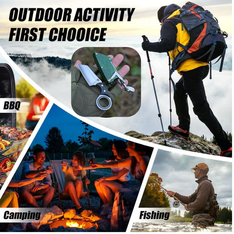 LEASUR camping and fishing companion for quick utility tasks.