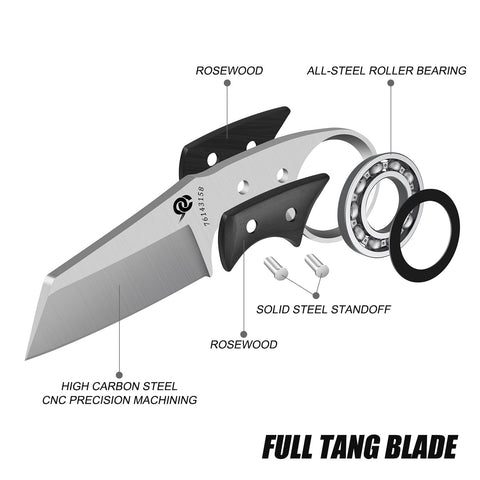 LEASUR green pocket knife showcasing one-handed open/close usability.
