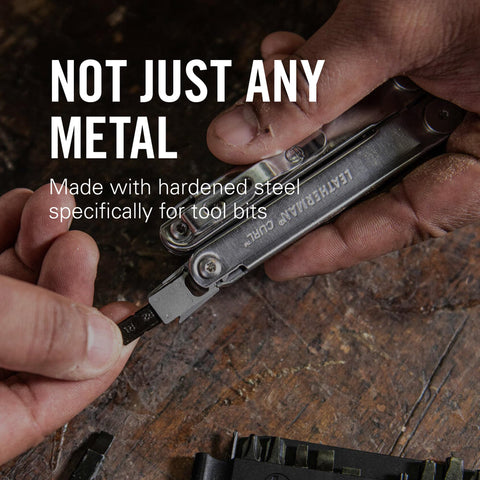 Flat-bit design fits tight spaces for better access