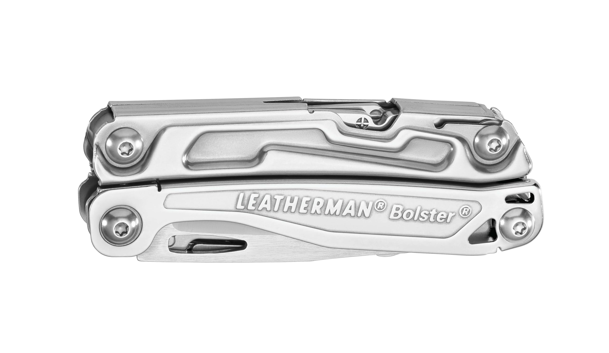 Leatherman Bolster outside-accessible knife ready for one-handed use