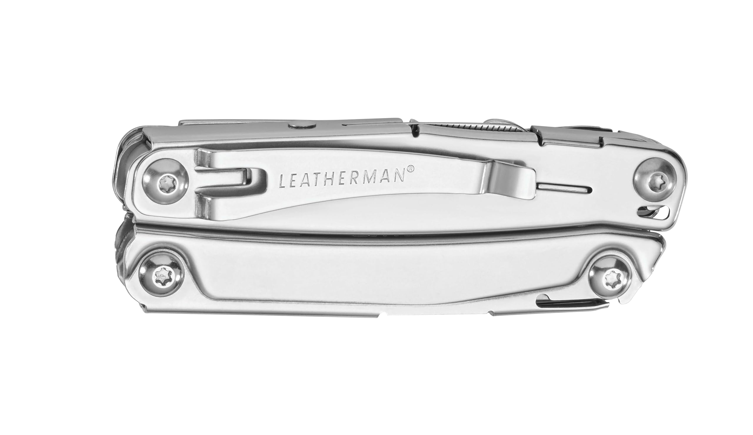 Leatherman Bolster pocket clip attached for easy carry