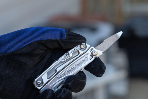 Leatherman Bolster ruler 1.5 inches for quick measurements