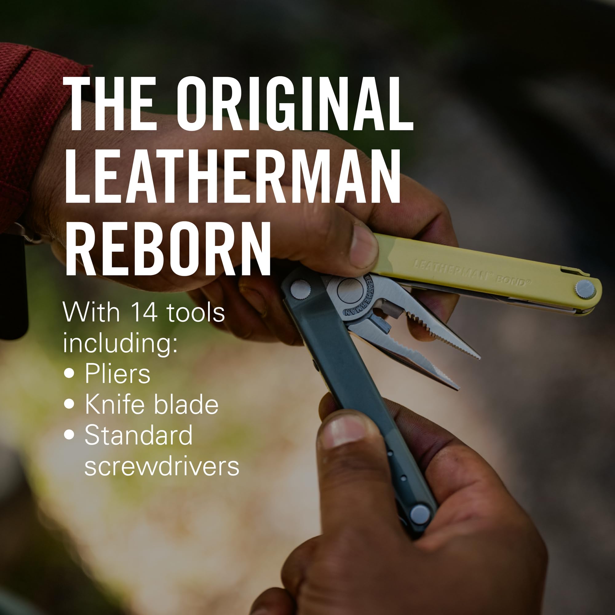 Leatherman Bond pliers deployed demonstrate versatile on-site fixes.