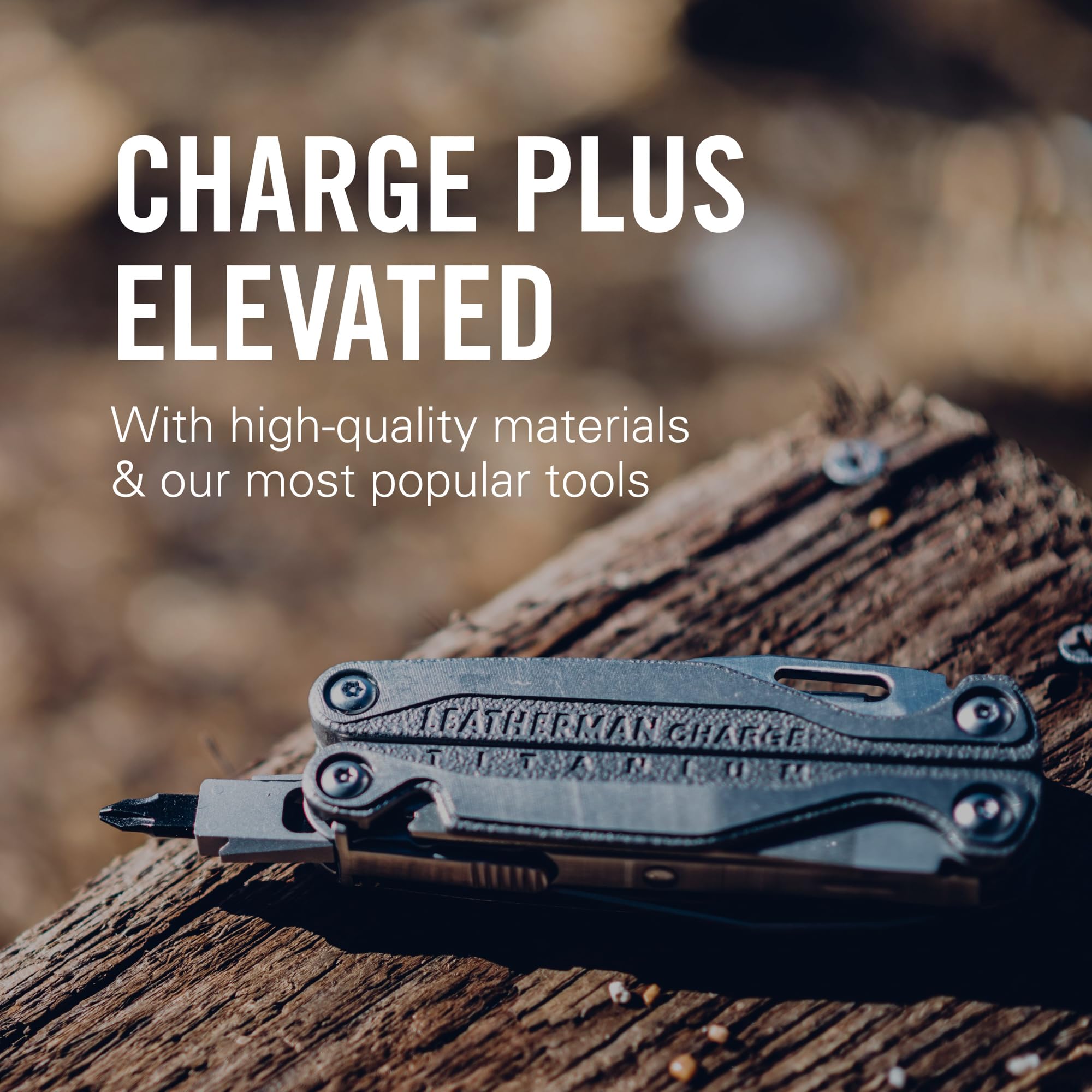 Leatherman Charge Plus TTI with pliers open for on-site repairs and fast gripping