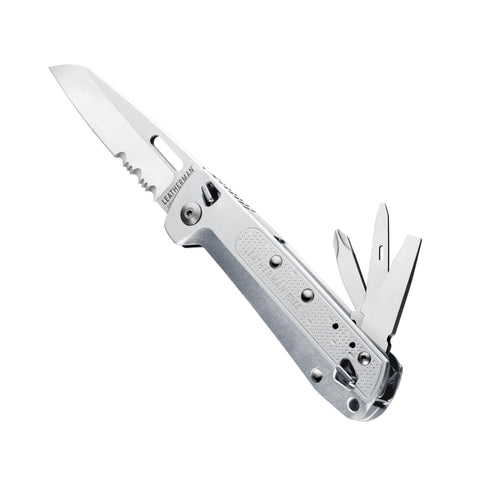 Leatherman Free K2 folding knife blade out for quick tasks and everyday carry.