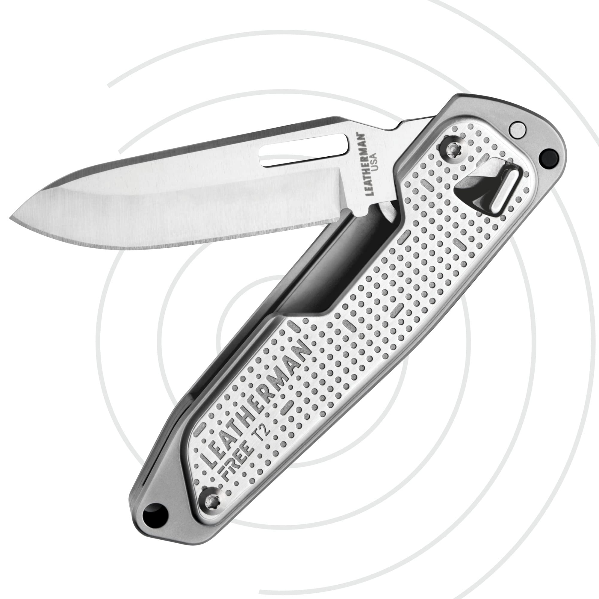 Leatherman Free T2 cam-lock system ensures secure open tools