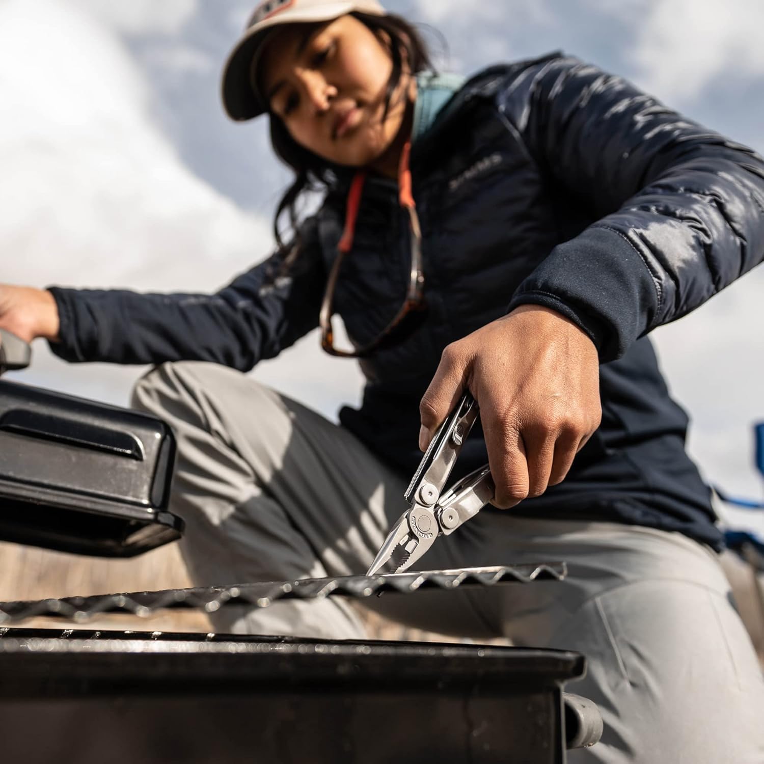 Leatherman Heritage reinforced stitching image conveys durable construction for daily use.