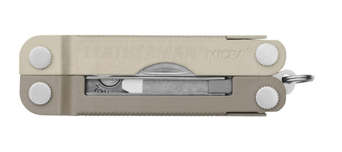 Leatherman Micra keychain clip for easy access on bags