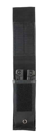 Leatherman MOLLE sheath demonstrates secure hook-and-loop closure for tool protection.
