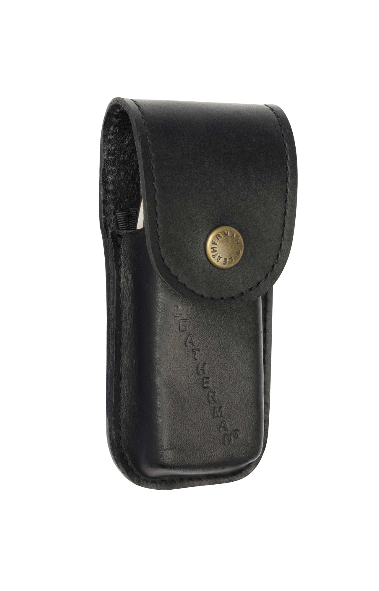 Leatherman Premium Heritage Snap Sheath in black protects your multi-tool and keeps it accessible