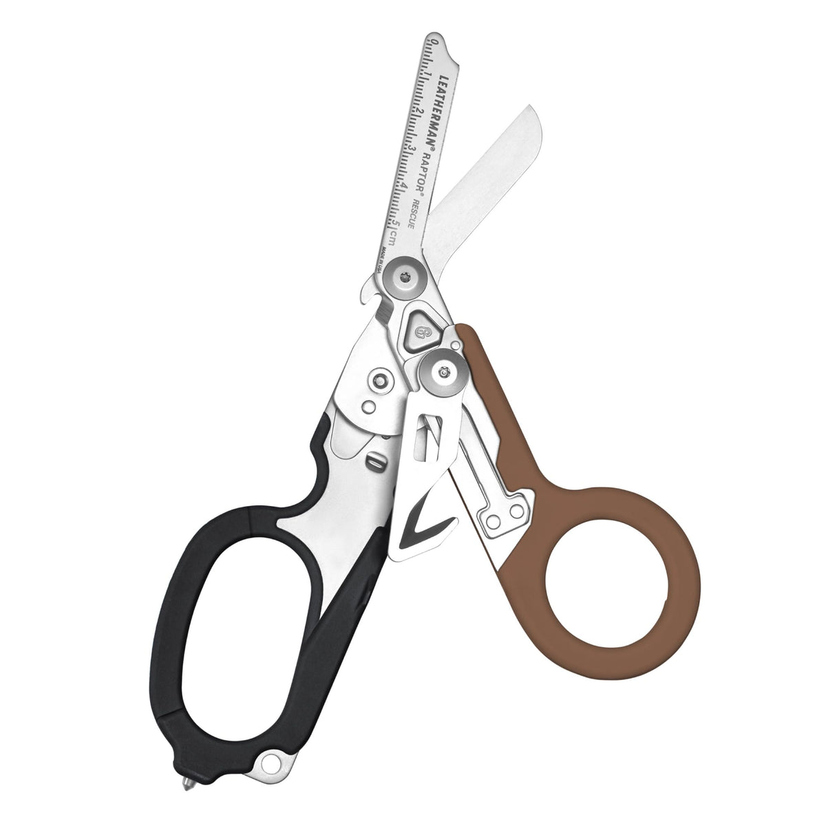 LEATHERMAN Raptor Rescue 6-in-1 shears in action for versatile cutting tasks