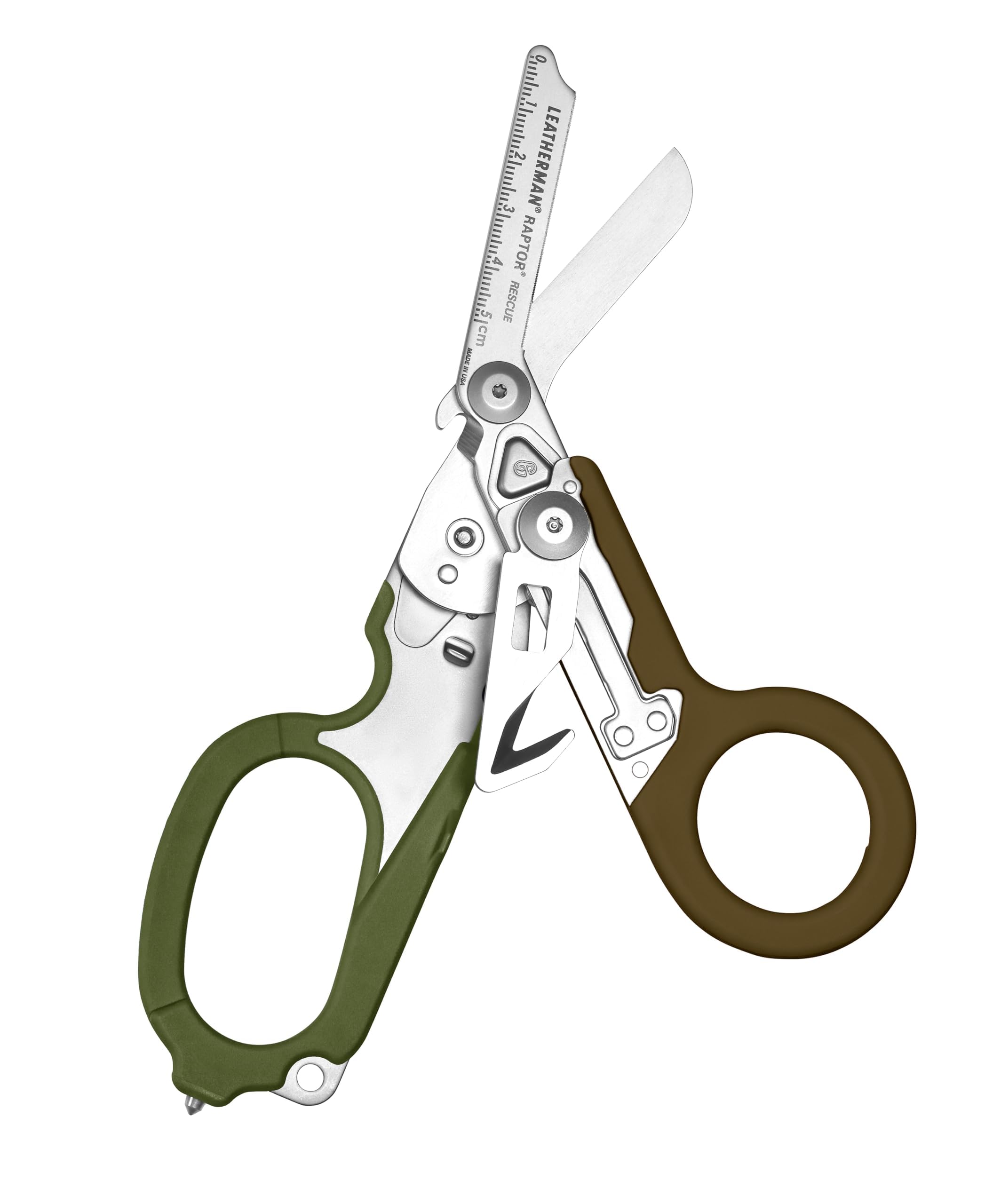 Leatherman Raptor Rescue emergency shears with carbide glass breaker for rapid response and rescue