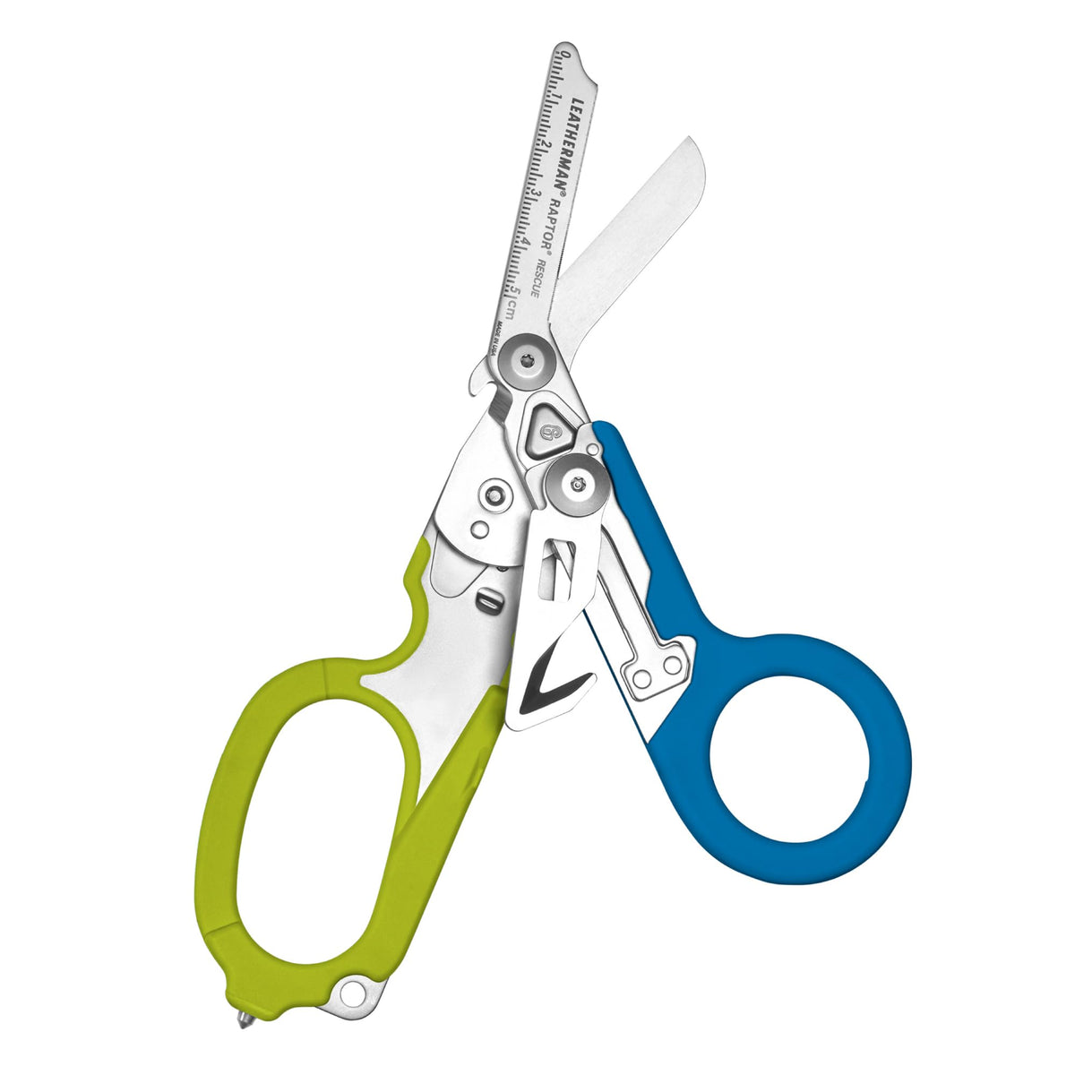 Leatherman Raptor Rescue front view highlighting compact emergency-ready tool