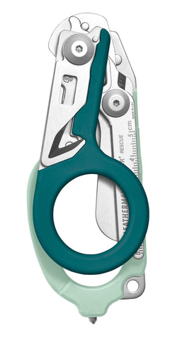Strap and ring cutter feature on Leatherman Raptor Rescue for fast rescues