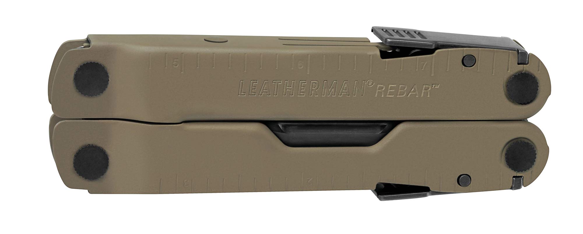 Leatherman Rebar replaceable wire-cutters close-up highlighting long-lasting cutting capability.