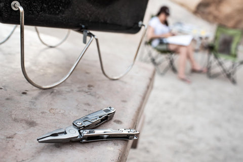 Leatherman Rev stainless steel build delivers durable reliability in rugged settings.