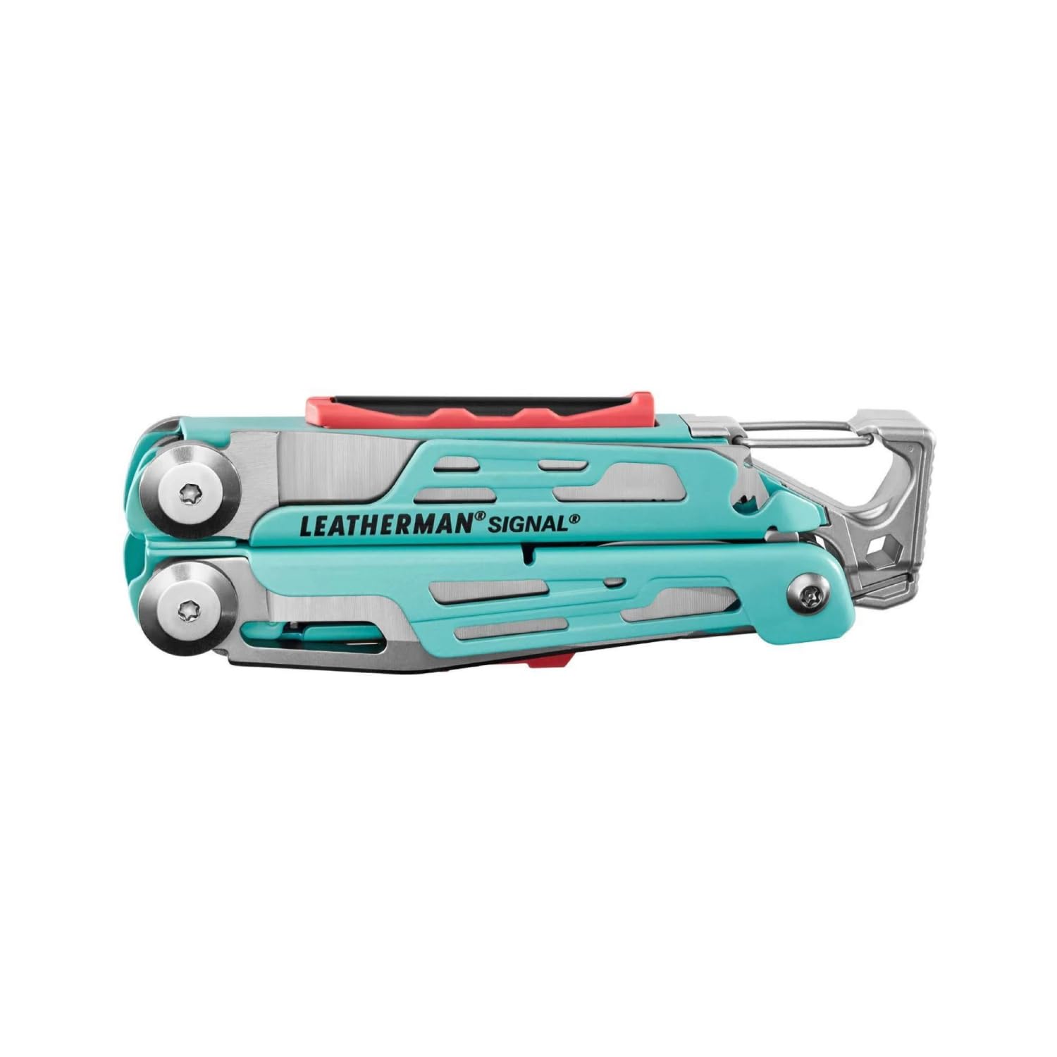 LEATHERMAN Signal hammer and saw at a campsite