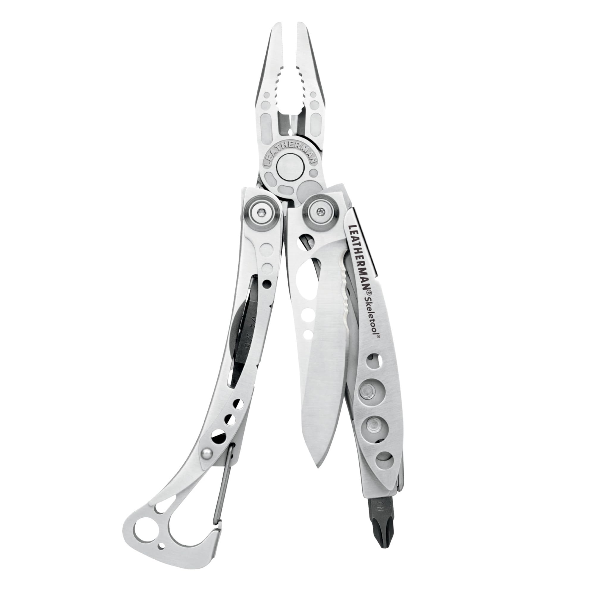 Leatherman Skeletool blade close-up for precise cuts during outdoor tasks