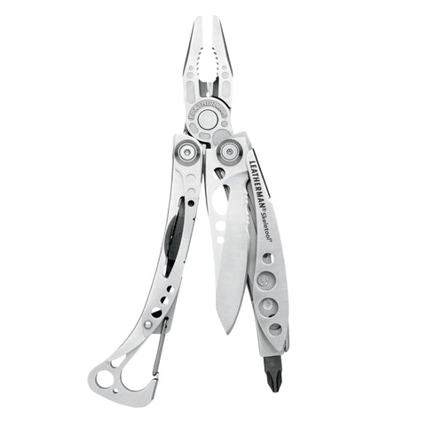 Leatherman Skeletool blade close-up for precise cuts during outdoor tasks