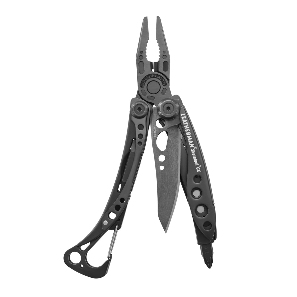 Leatherman Skeletool CX blade for precise cuts during outdoor tasks