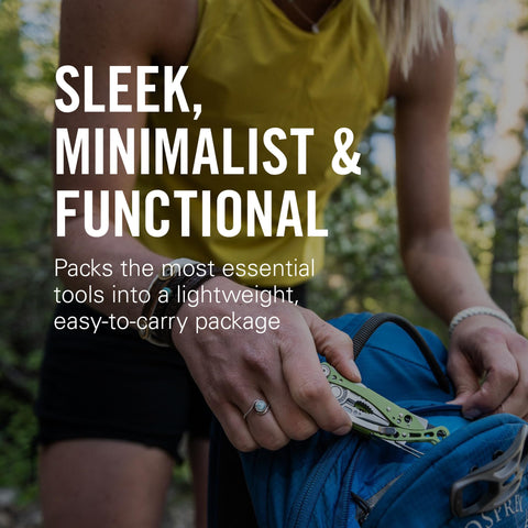 Leatherman Skeletool pliers in action for gripping and twisting