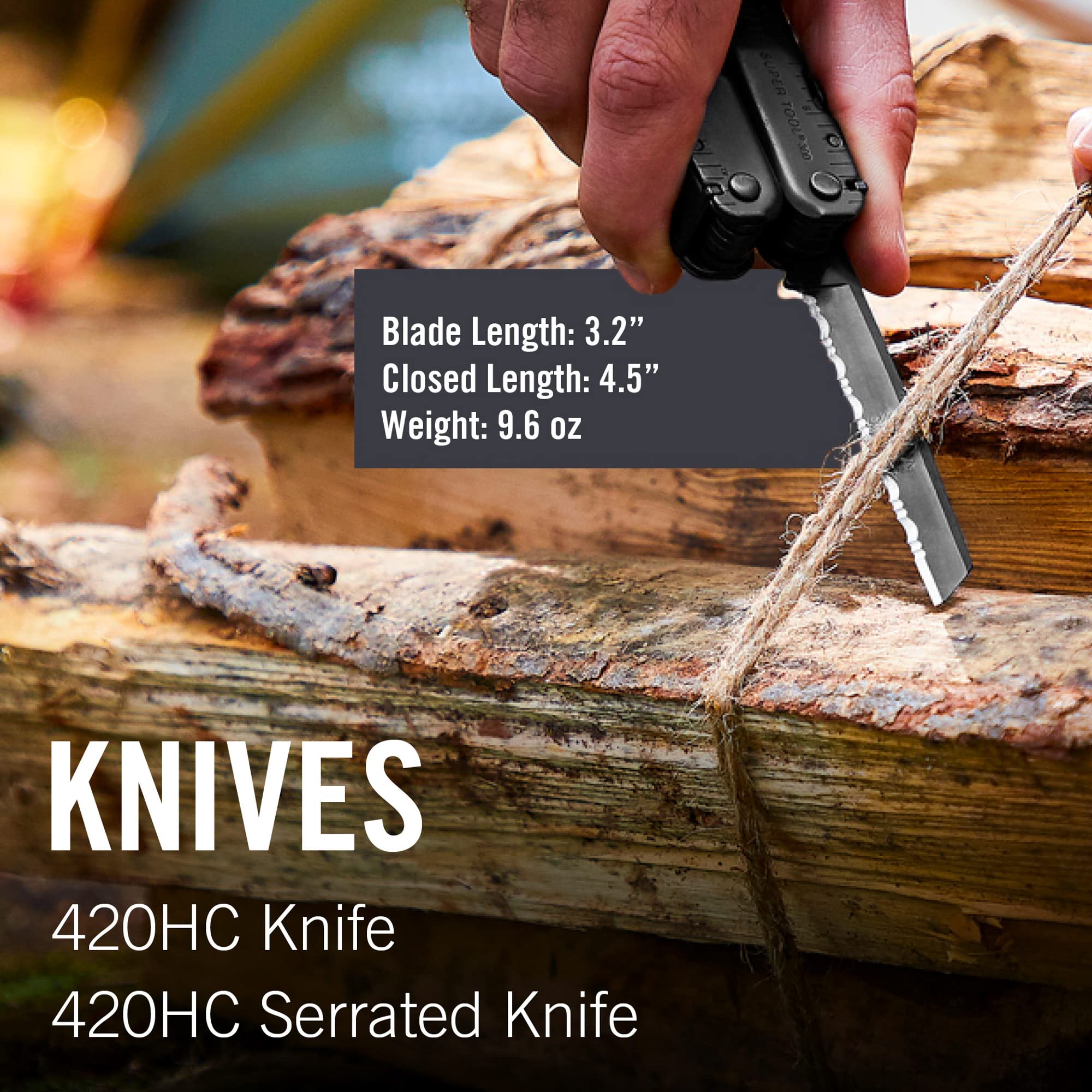 Leatherman Super Tool 300 with gloves-friendly handles for secure use in demanding tasks.