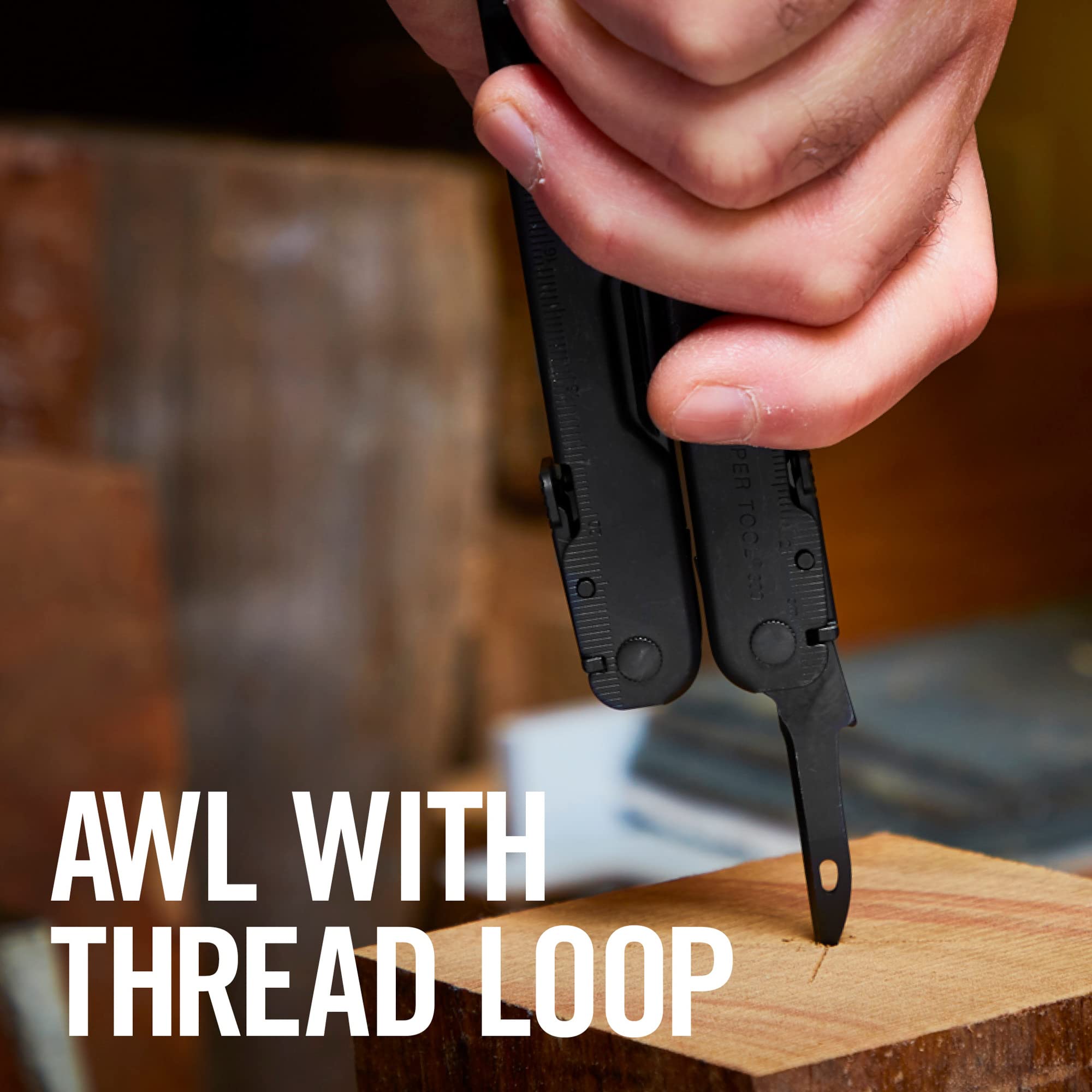 Leatherman Super Tool 300 in hand shows practical size and grip.