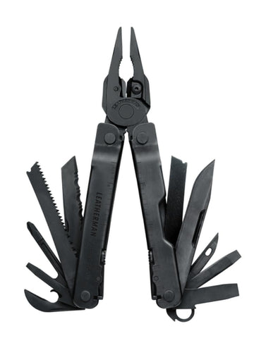 Leatherman Super Tool 300 pliers close-up for heavy-duty grip in tight spaces.